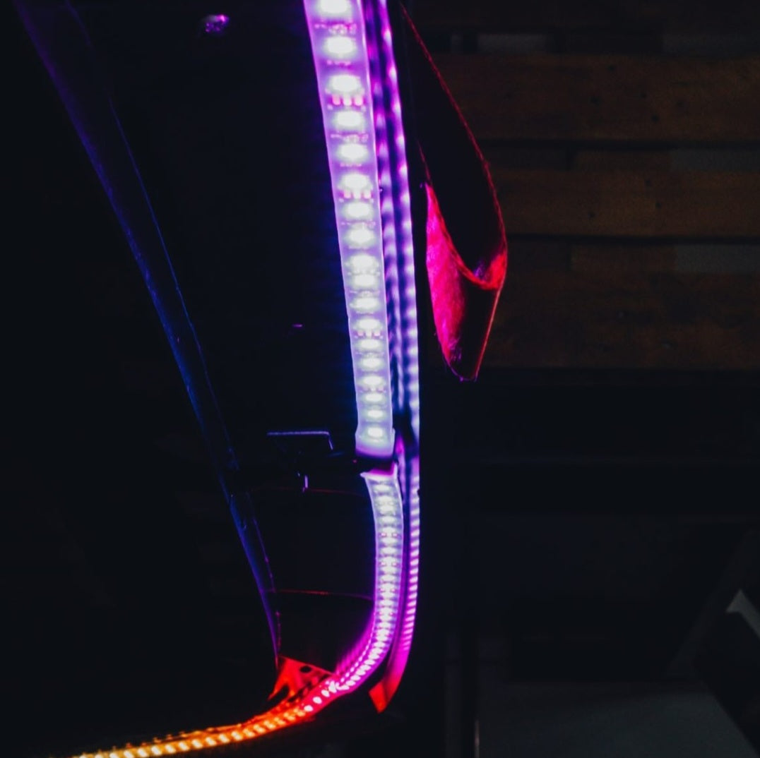 Close-Up van gemonteerde underglow
