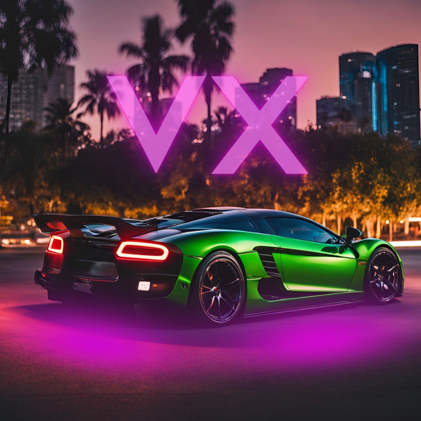 Retroglow VX systems on a concept car