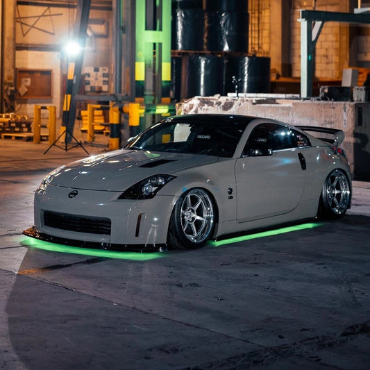 Underglow under a green 350z