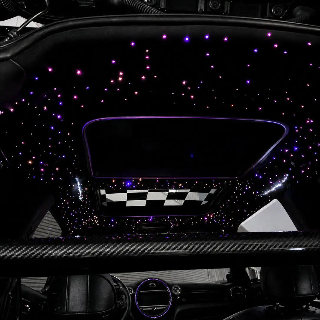 VX interieur in een minicooper