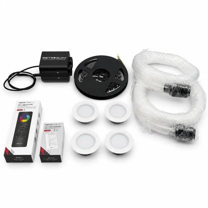 Set spotjes ledstrip en sterrenhemel