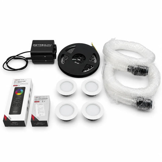 Set spotjes ledstrip en sterrenhemel